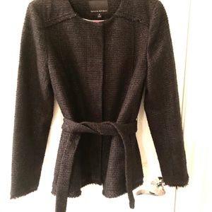 Banana Republic black and gold tweed jacket